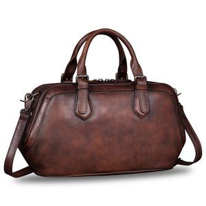 Elegant Genuine Textured Satchel For Embossed Textured Top Handle Bags Handmad
